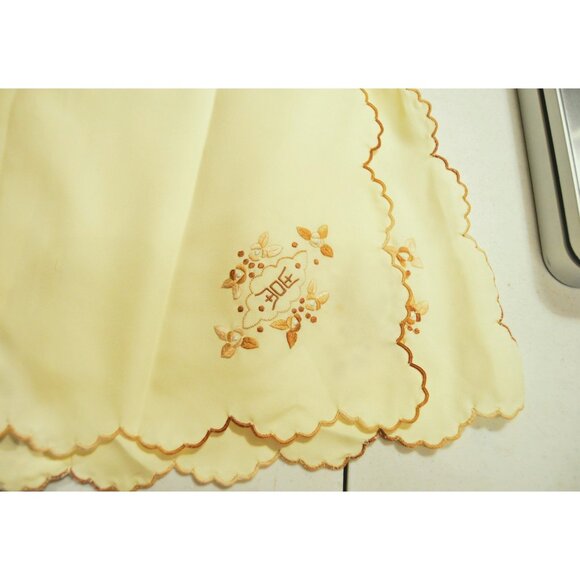 Hand Made Hand Embroidered Ivory Traditional Oriental Pants & Blouse Shirt Small - Picture 4 of 6